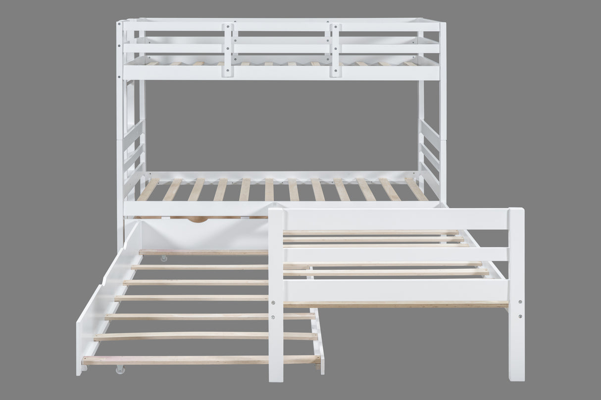 Triple Bunkbed With Trundle And Drawers (Twin Size) by Mollai Collections | Bel Furniture