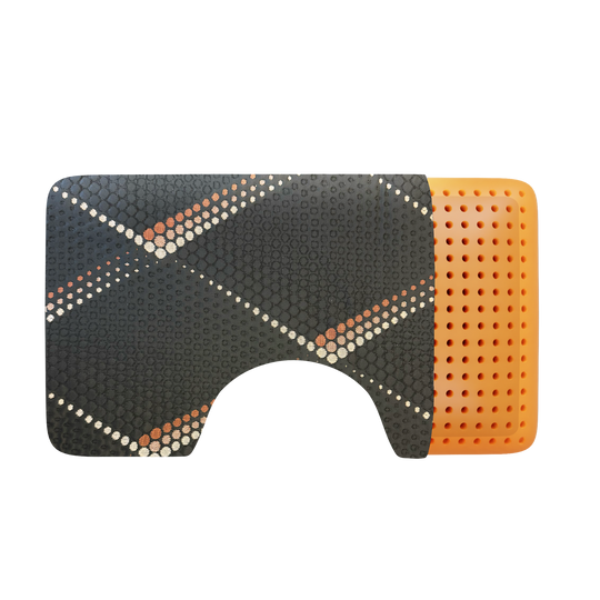 Copper Ice Surround Cooling Latex Pillow – Shoulder Cutout Design