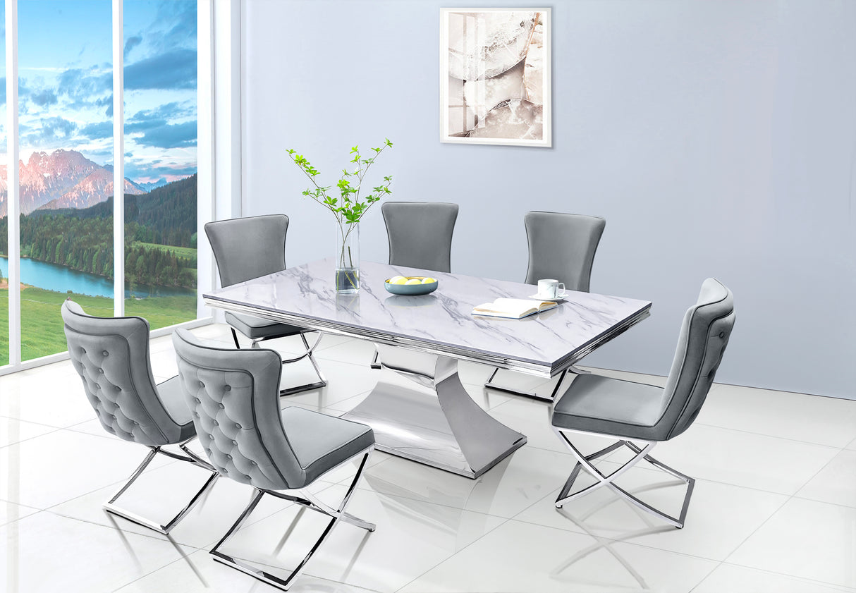 7 Piece Dining Room Set by Mollai Collections | Bel Furniture
