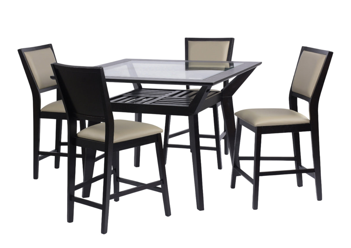 5 Piece Pub Dining Set by Mollai Collections | Bel Furniture