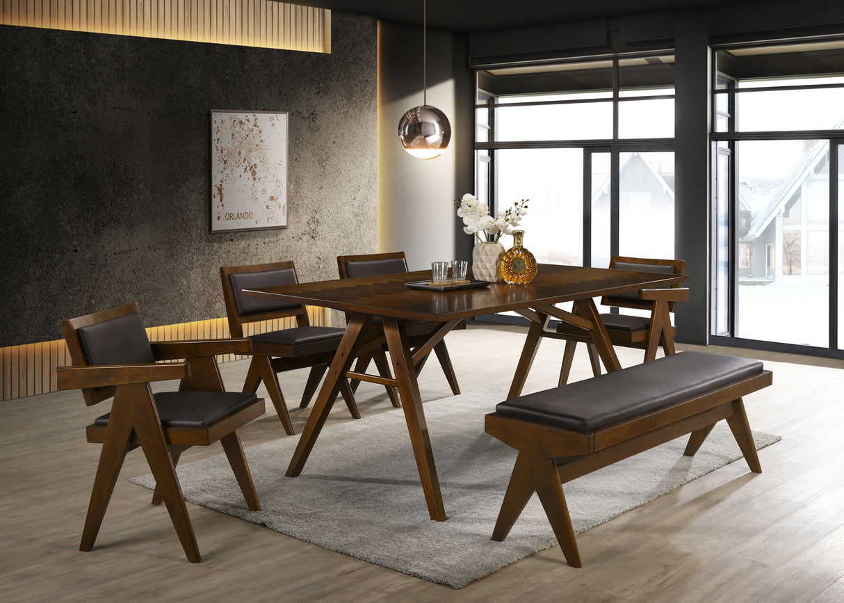 6 Piece Dining Room Set by Mollai Collections | Bel Furniture