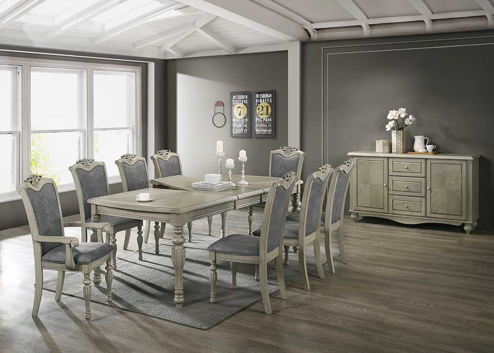 9-Piece Traditional Dining Room Set by Mollai Collections | Bel Furniture