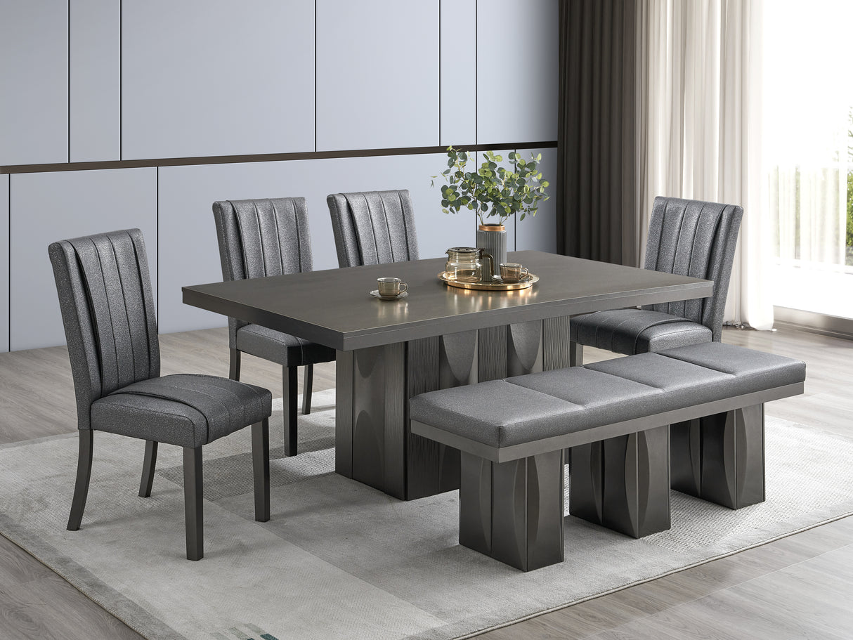 6 Piece Dining Room Set by Mollai Collections | Bel Furniture
