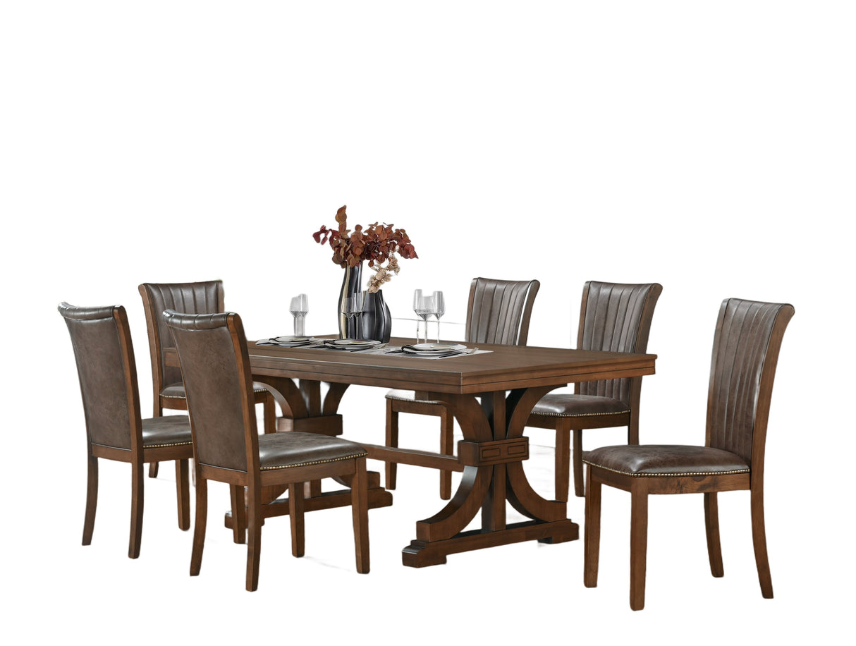 7 Piece Dining Room Set by Mollai Collections | Bel Furniture