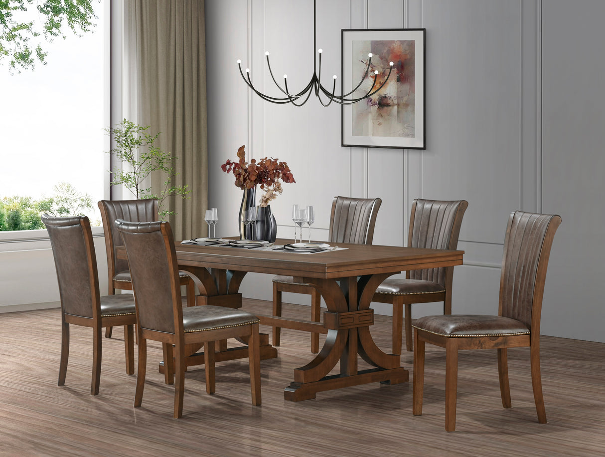 7 Piece Dining Room Set by Mollai Collections | Bel Furniture