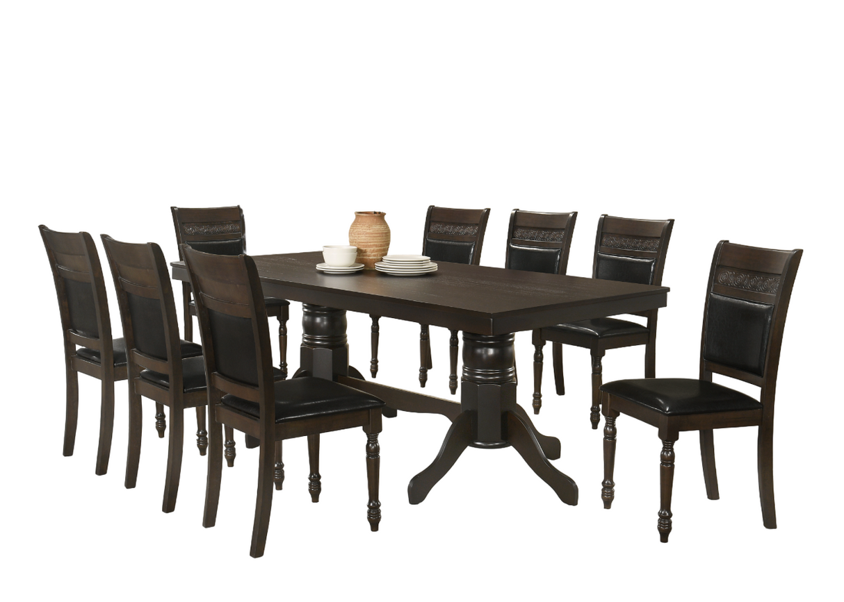 9 Piece Dining Room Set by Mollai Collections | Bel Furniture