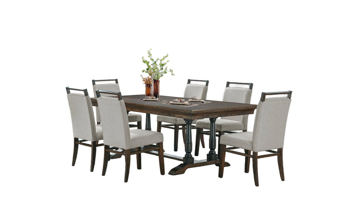 7 Piece Dining Room Set by Mollai Collections | Bel Furniture