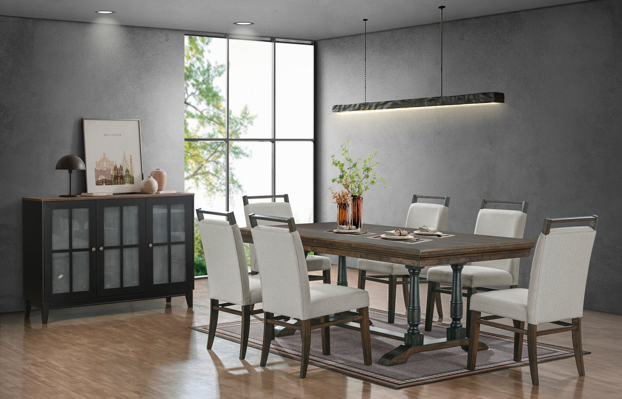 7 Piece Dining Room Set by Mollai Collections | Bel Furniture