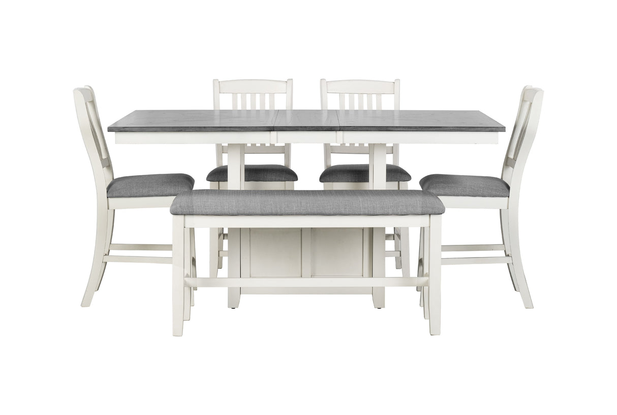 6 PIECE PUB DINING ROOM SET by Mollai Collections | Bel Furniture