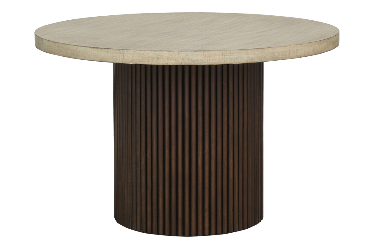 5-Piece Modern Round Dining Set by Mollai Collections | Bel Furniture