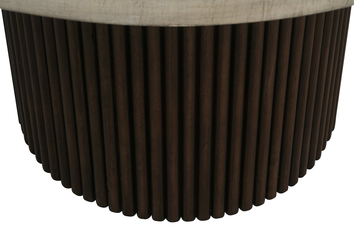 5-Piece Modern Round Dining Set by Mollai Collections | Bel Furniture