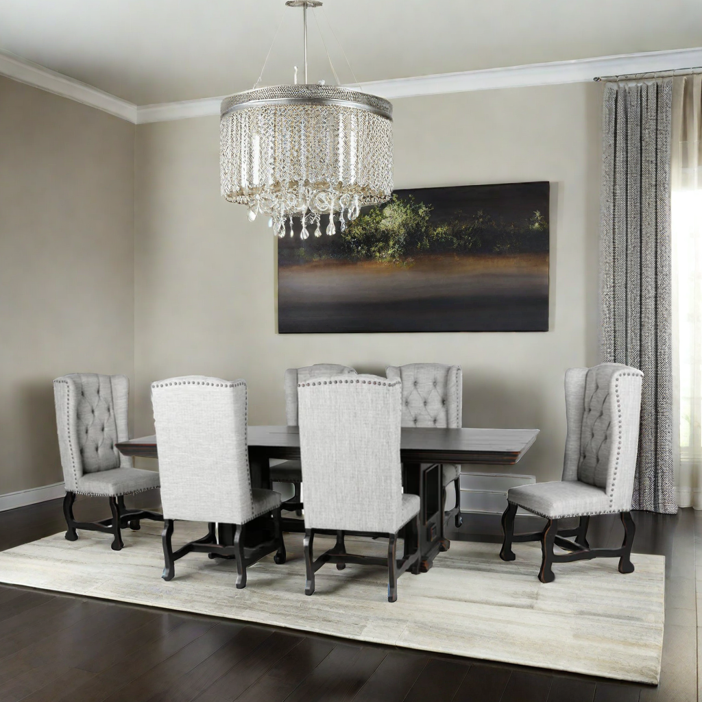 MAGNOLIA / ASPEN 7 PIECE DINING TABLE SET by Mollai Collections | Bel Furniture