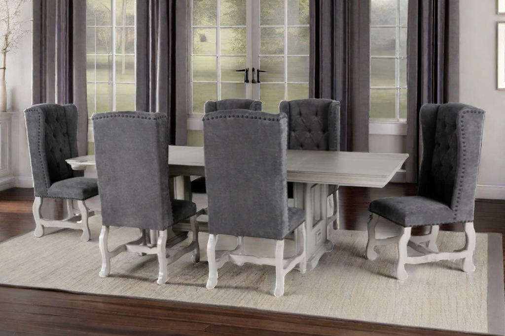ASPEN / MAGNOLIA 7 PIECE DINING ROOM SET by Mollai Collections | Bel Furniture