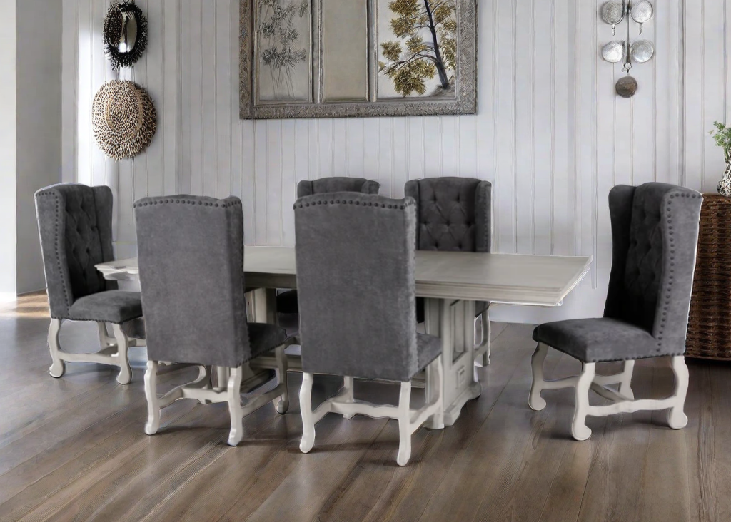 ASPEN / MAGNOLIA 7 PIECE DINING ROOM SET by Mollai Collections | Bel Furniture