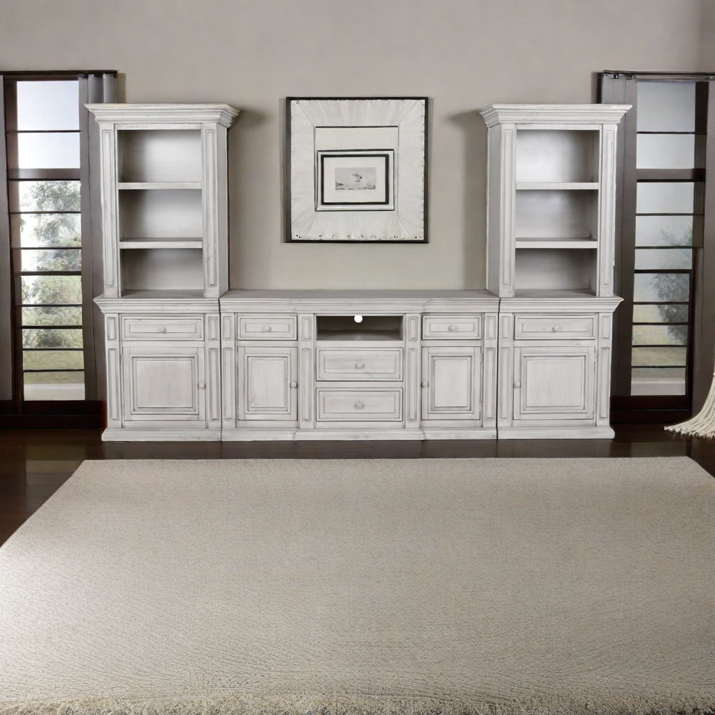 ASPEN / MAGNOLIA 3 PIECE ENTERTAINMENT CENTER by Mollai Collections | Bel Furniture