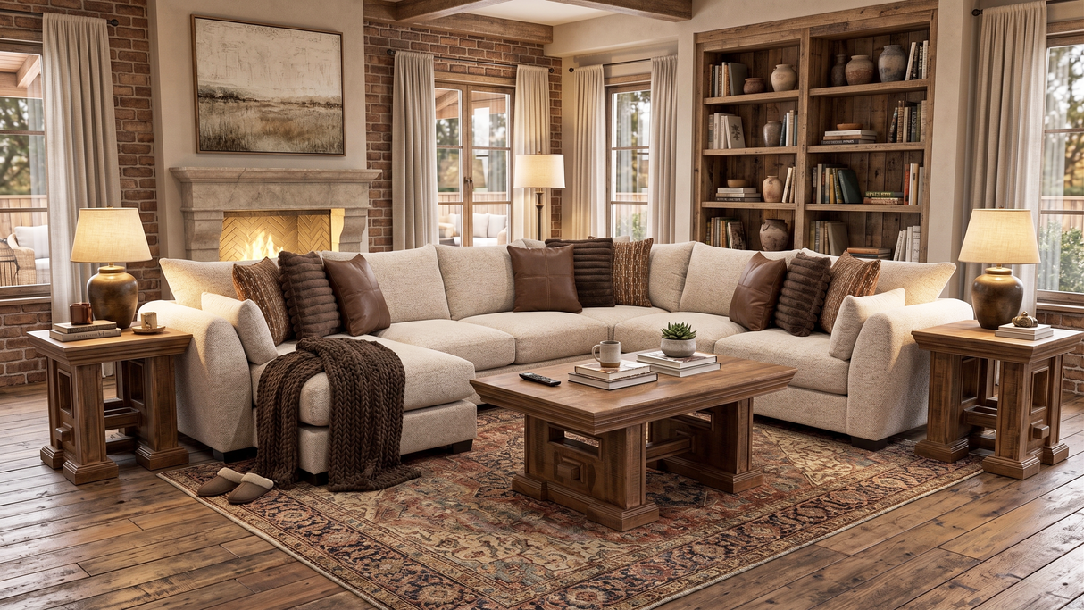 Birch 3-Piece Sectional with Left-Arm-Facing Chaise