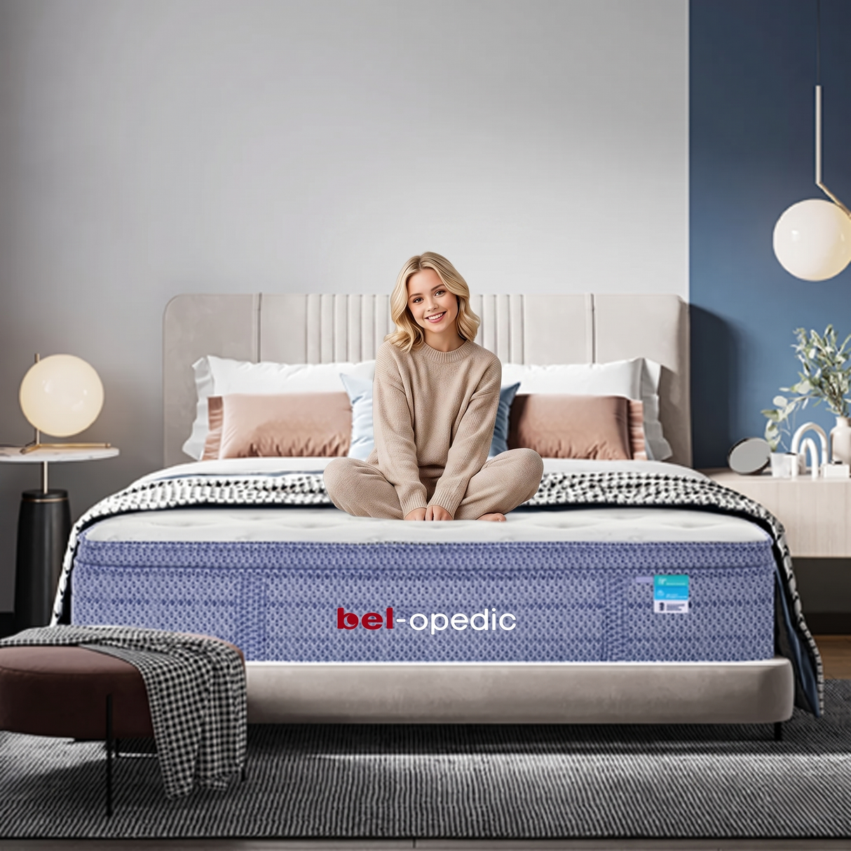 Amberlie Euro Top 13" Firm Pocket Coil Mattress