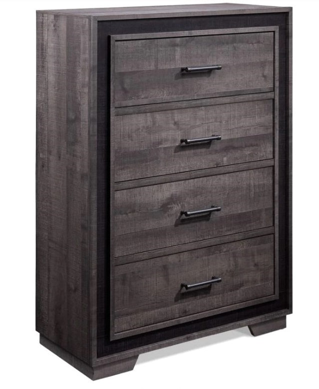 Gray 4 Drawer Chest