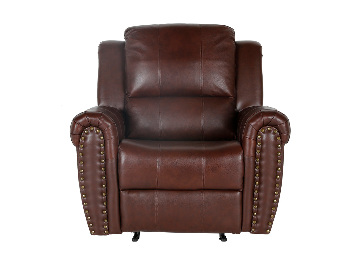 Power Recliner Chair- Top Grain Leather by Sara Collections | Bel Furniture