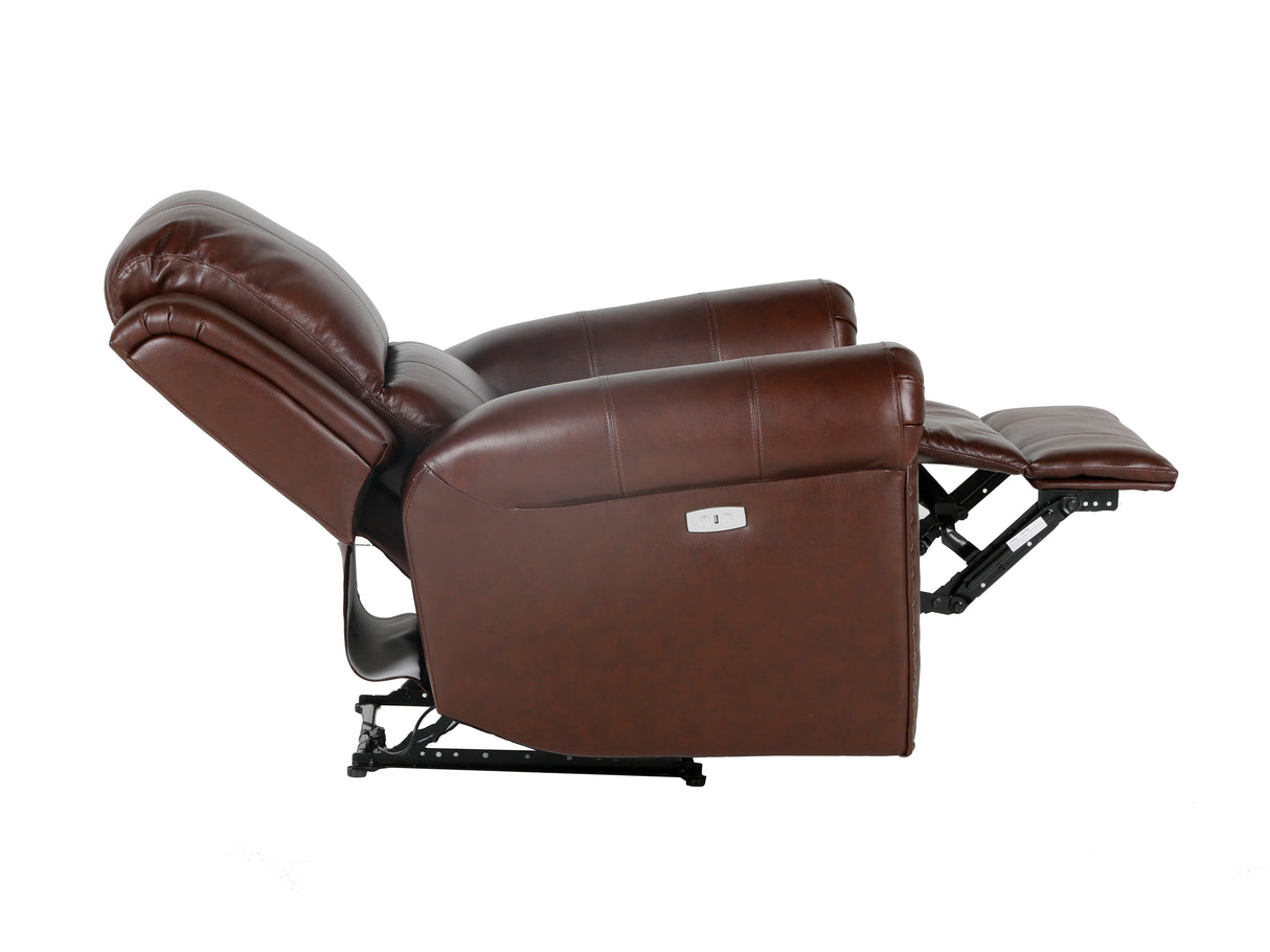 Power Recliner Chair- Top Grain Leather by Sara Collections | Bel Furniture
