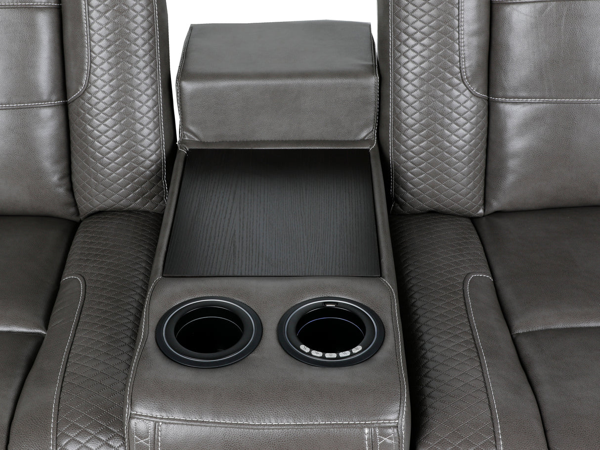 3-Piece Power Recline Home Theater Seating by Sara Collections | Bel Furniture