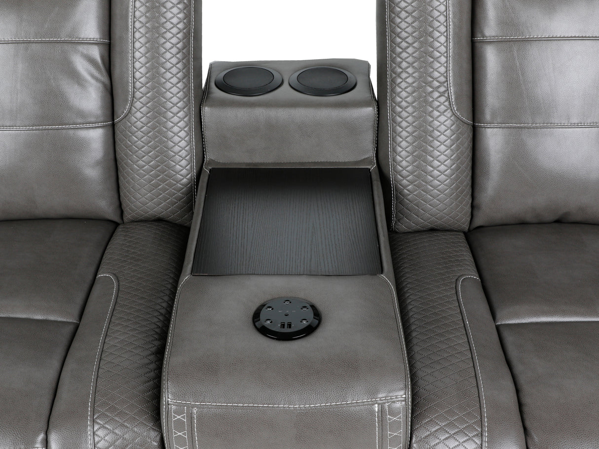 3-Piece Power Recline Home Theater Seating by Sara Collections | Bel Furniture