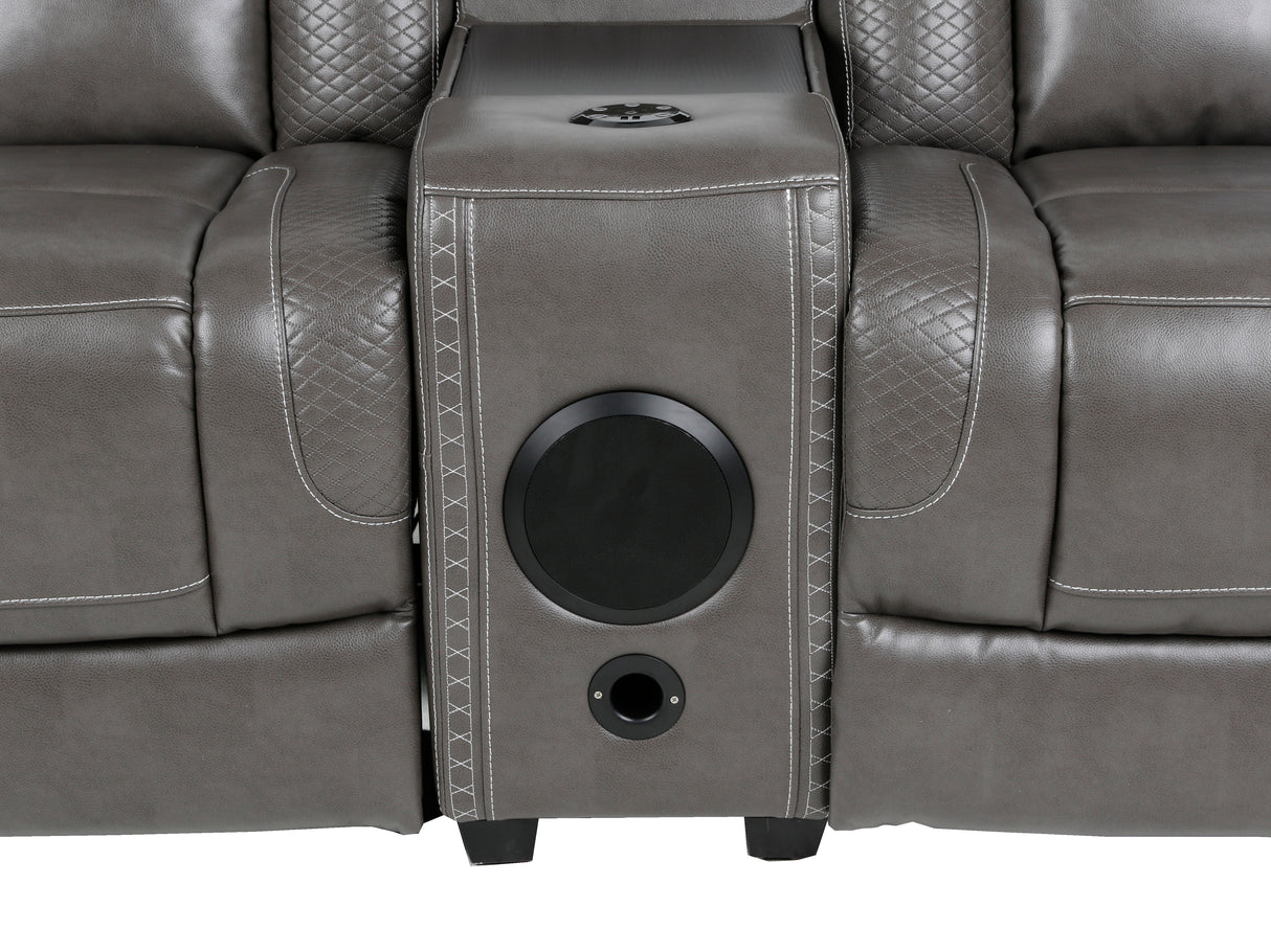 3-Piece Power Recline Home Theater Seating by Sara Collections | Bel Furniture