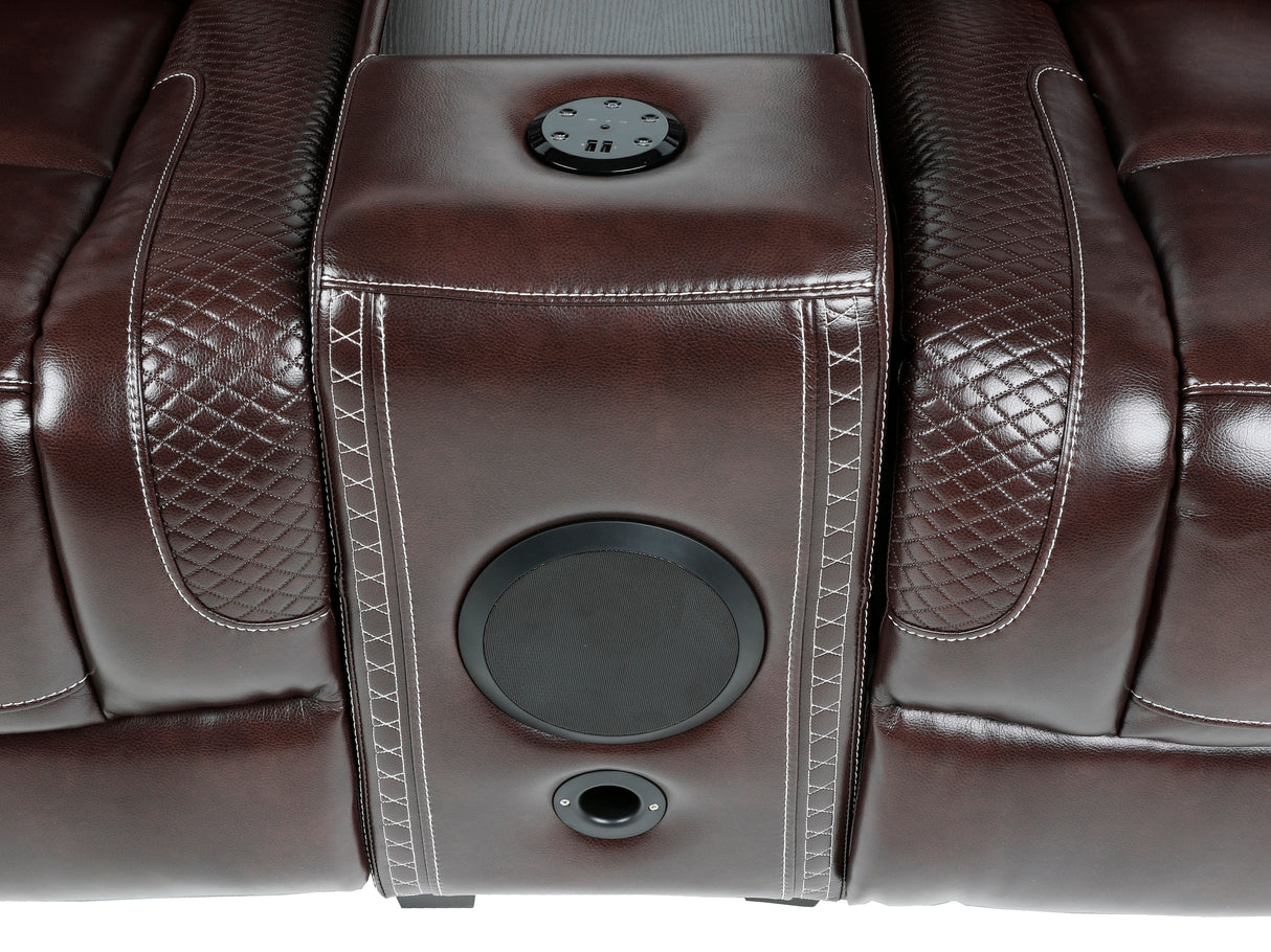 3-Piece Power Recline Home Theater Seating by Sara Collections | Bel Furniture