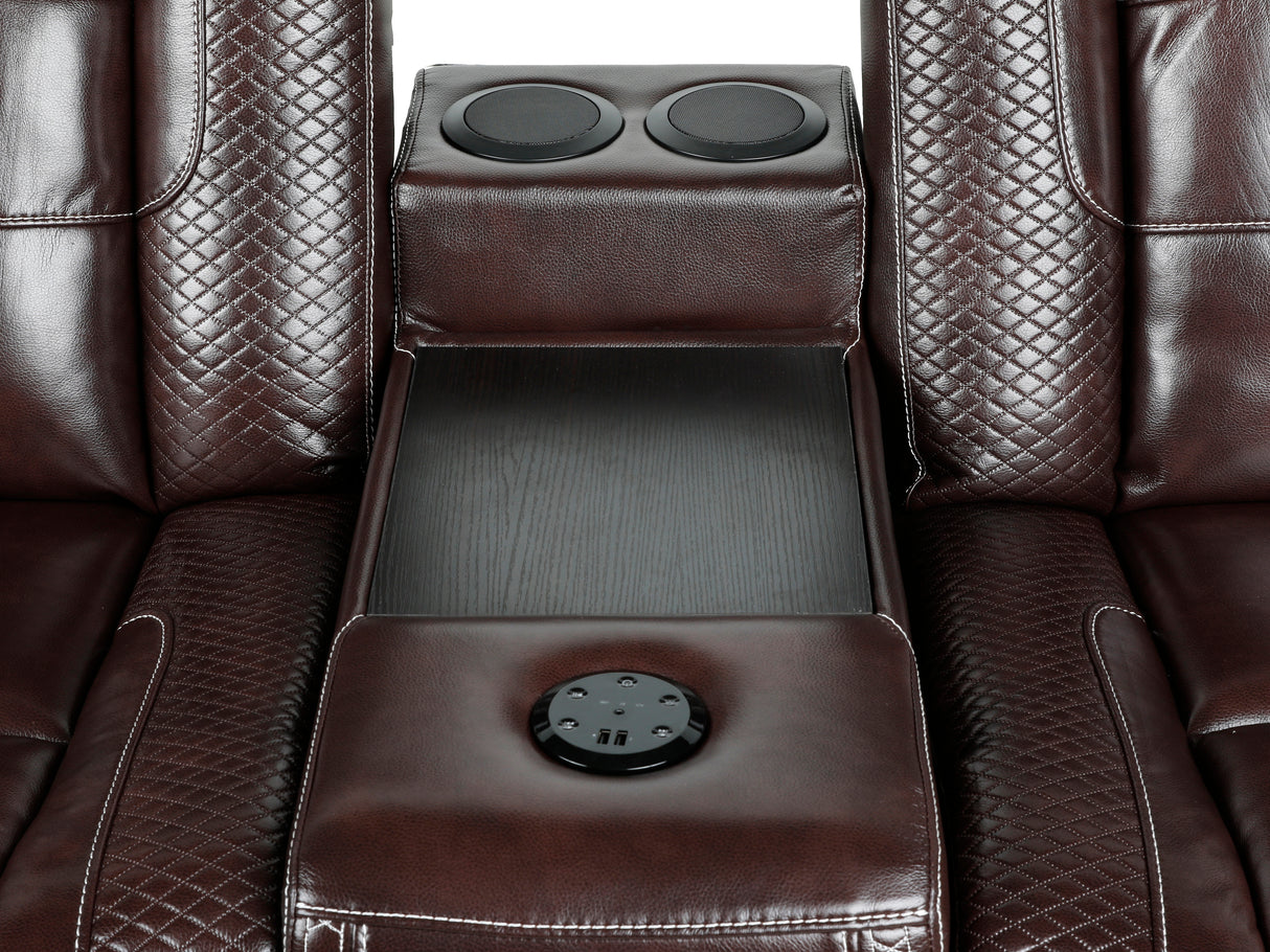 3-Piece Power Recline Home Theater Seating by Sara Collections | Bel Furniture