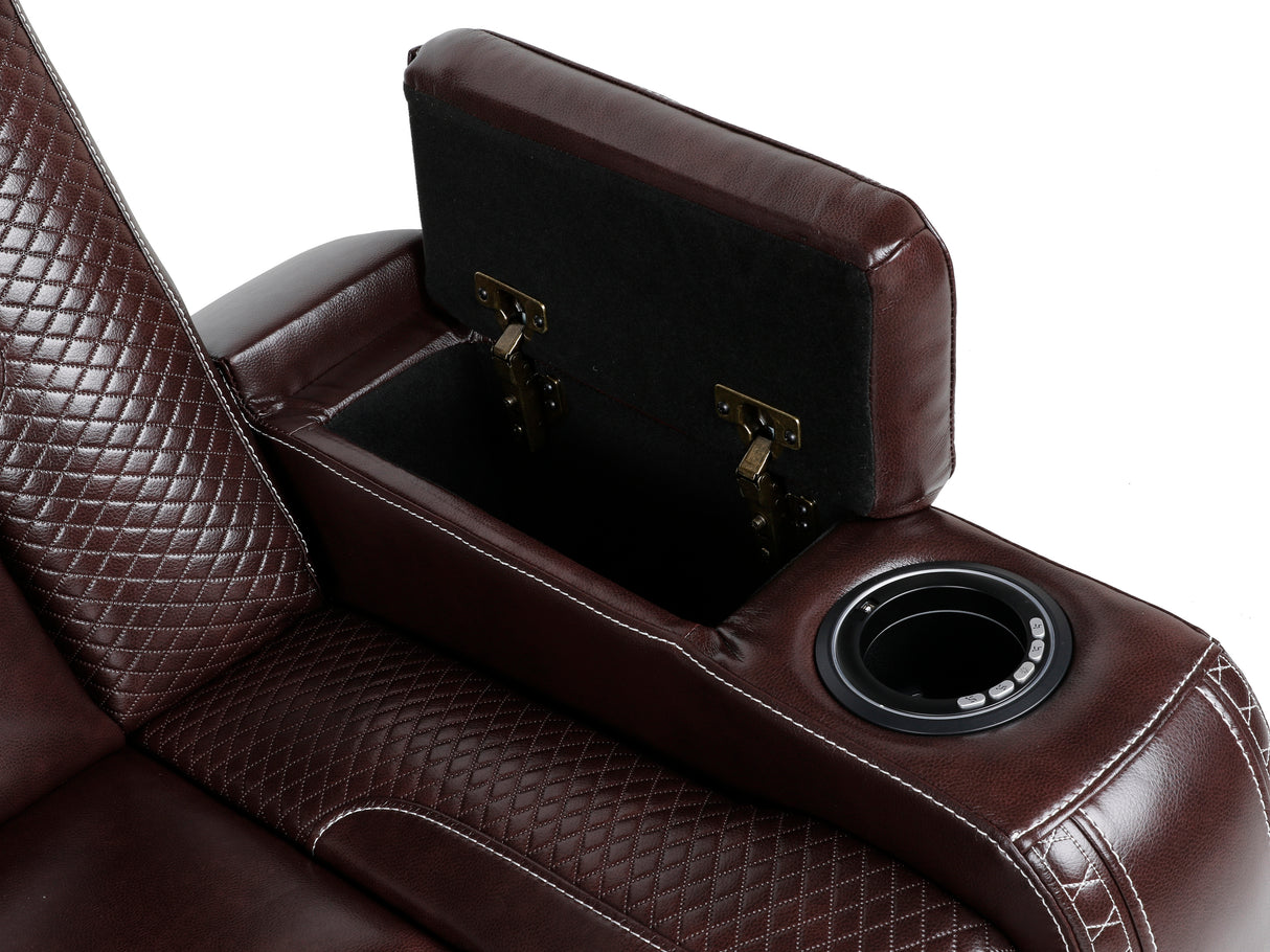 3-Piece Power Recline Home Theater Seating by Sara Collections | Bel Furniture