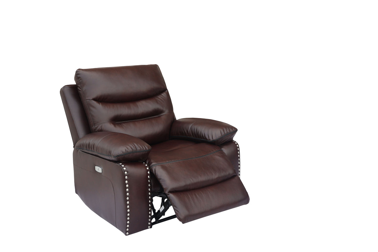 3 Piece Living Room Set: Power Reclining Sofa, Power Reclining Chair, Stationary Loveseat by Sara Collections | Bel Furniture