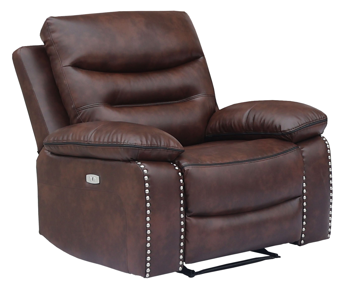 3 Piece Living Room Set: Power Reclining Sofa, Power Reclining Chair, Stationary Loveseat by Sara Collections | Bel Furniture