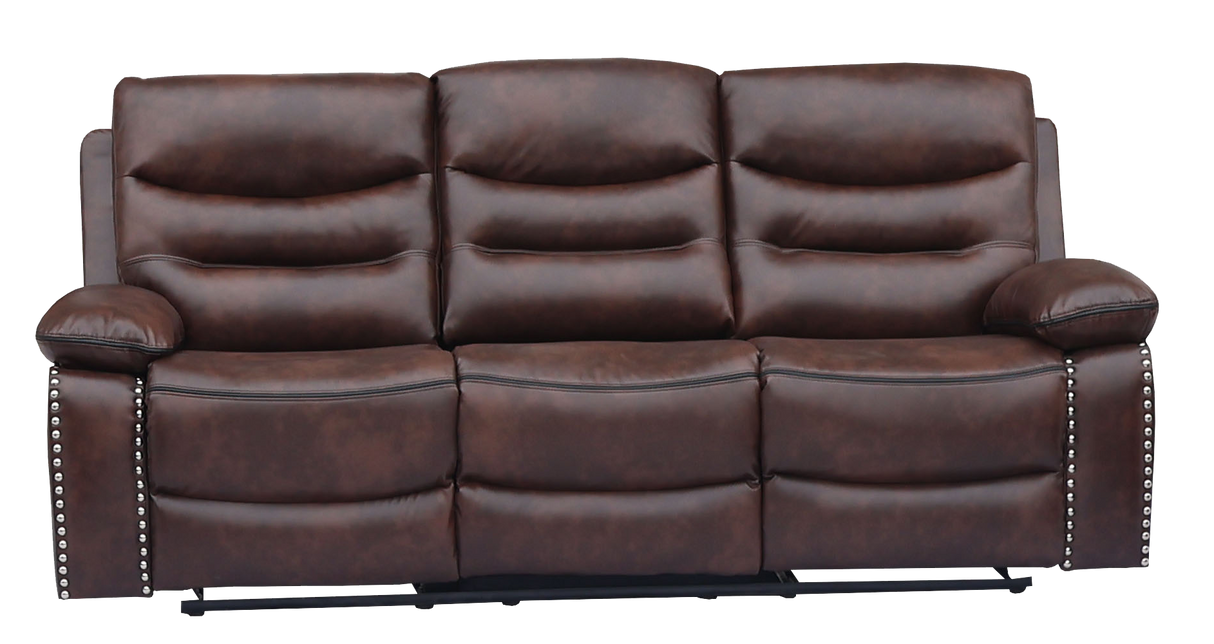 3 Piece Living Room Set: Power Reclining Sofa, Power Reclining Chair, Stationary Loveseat by Sara Collections | Bel Furniture