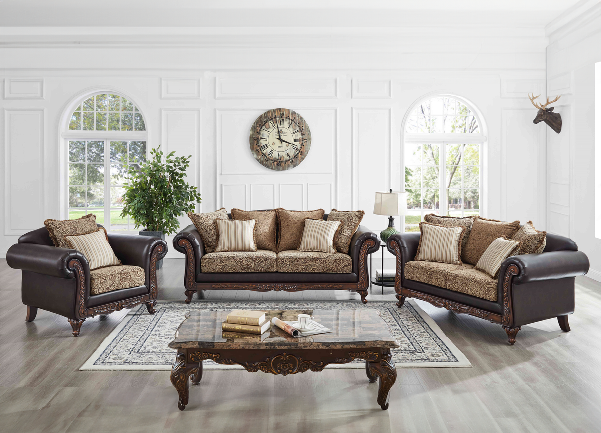 3 Piece Living Room Set by Sara Collections | Bel Furniture