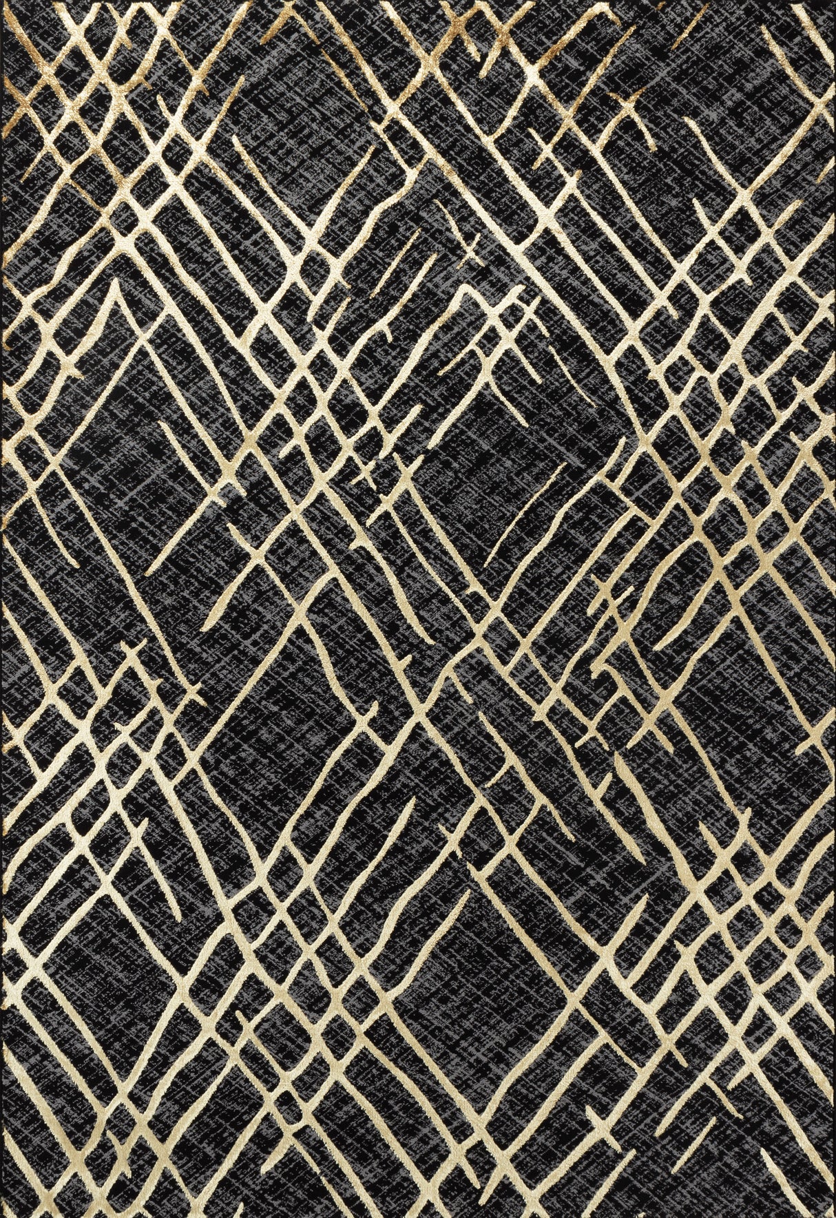 Textured black and gold patterned fabric