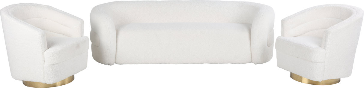 3 Piece Living Room Set - Sofa & 2 Swivel Chairs by Sara Collections | Bel Furniture