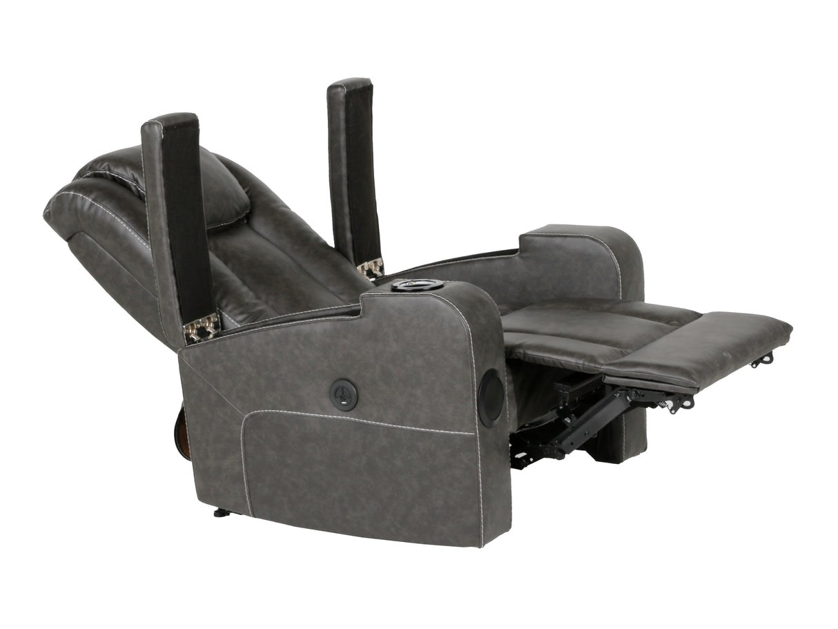 Power Recliner with Bluetooth Speakers, Storage, and Cup Holders by Sara Collections | Bel Furniture