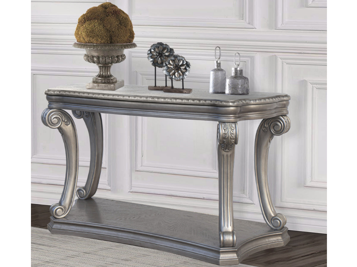 Grand-Platinum Sofa Table by Mollai Collections | Bel Furniture