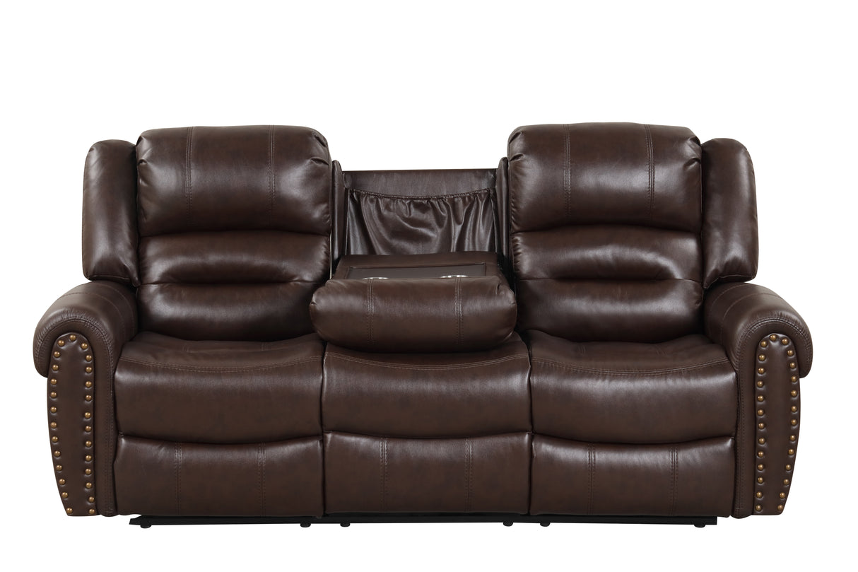 3 Piece Living Room Set: Power Reclining Sofa, Power Reclining Chair, Stationary Loveseat by Sara Collections | Bel Furniture