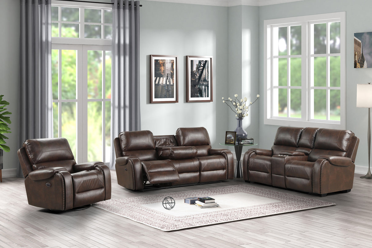 3 Piece Power Reclining Living Room Set by Sara Collections | Bel Furniture