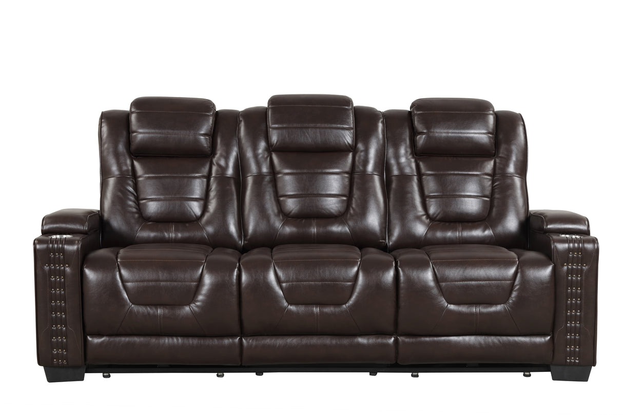 3 Piece Power Reclining Living Room Set by Sara Collections | Bel Furniture