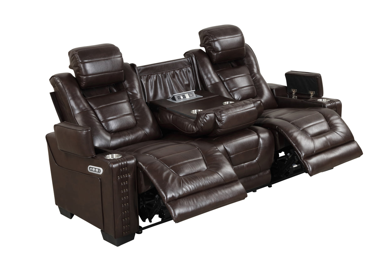 3 Piece Power Reclining Living Room Set by Sara Collections | Bel Furniture