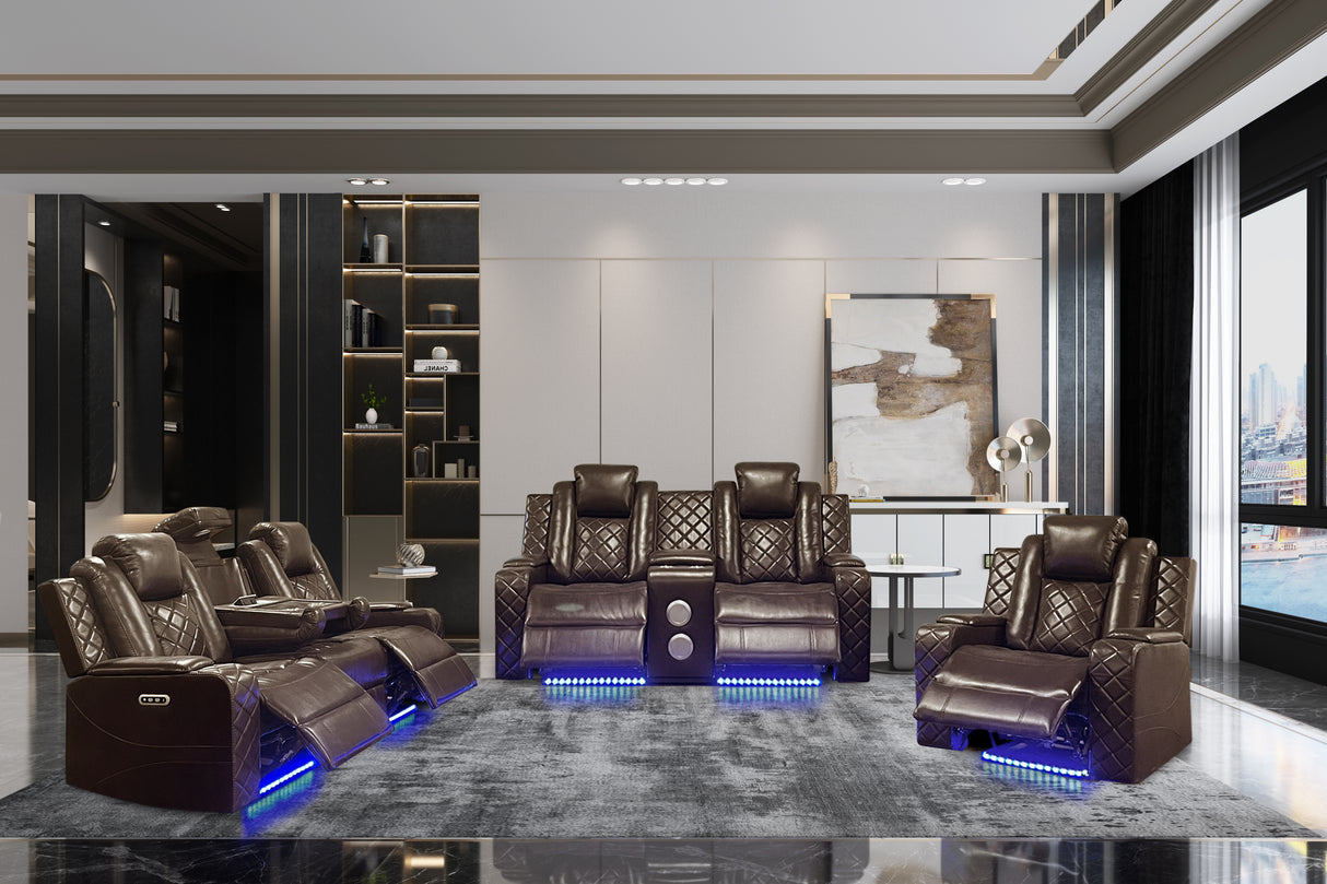 3 PIECE POWER RECLINING LIVING ROOM SET by Sara Collections | Bel Furniture