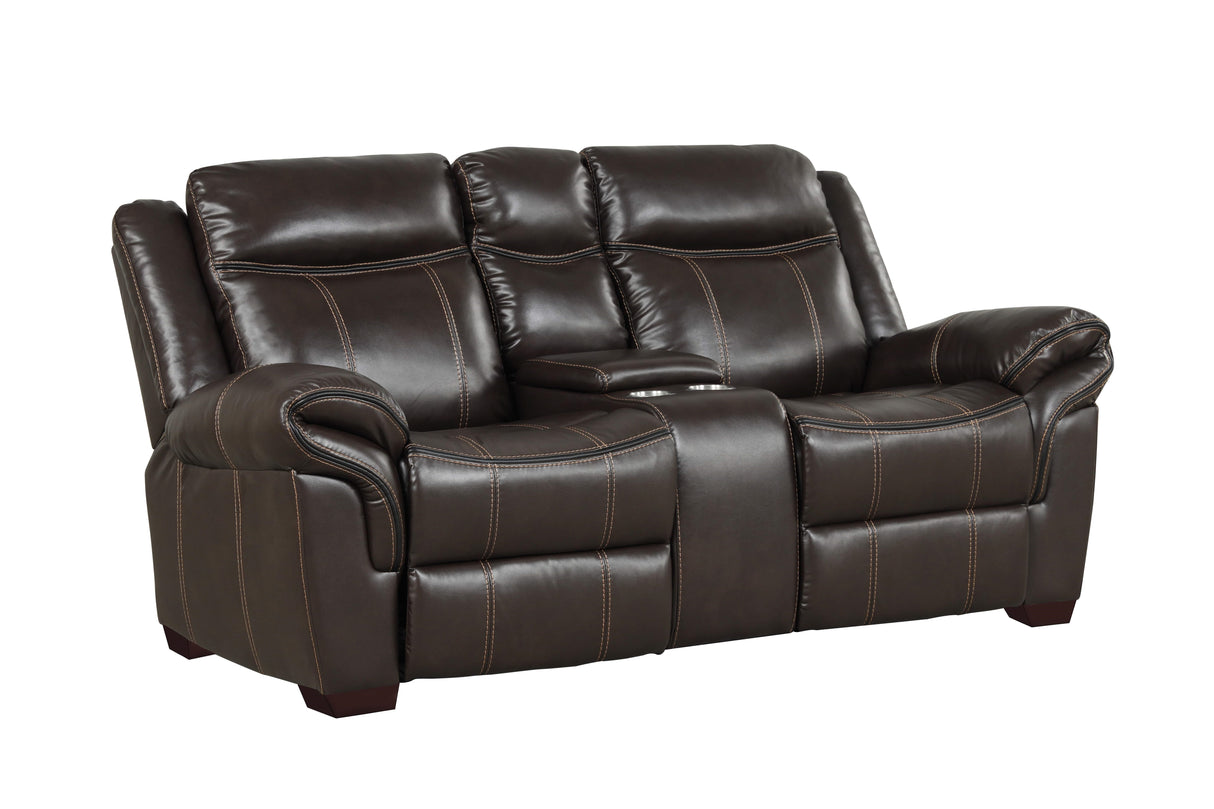 3 Piece Living Room Set: Power Reclining Sofa, Power Reclining Chair, Stationary Loveseat by Sara Collections | Bel Furniture