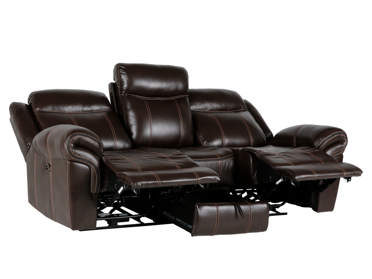 3 Piece Living Room Set: Power Reclining Sofa, Power Reclining Chair, Stationary Loveseat by Sara Collections | Bel Furniture