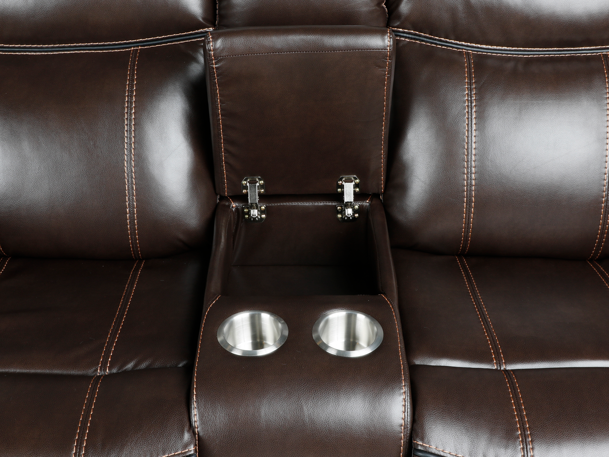 3 Piece Living Room Set: Power Reclining Sofa, Power Reclining Chair, Stationary Loveseat by Sara Collections | Bel Furniture