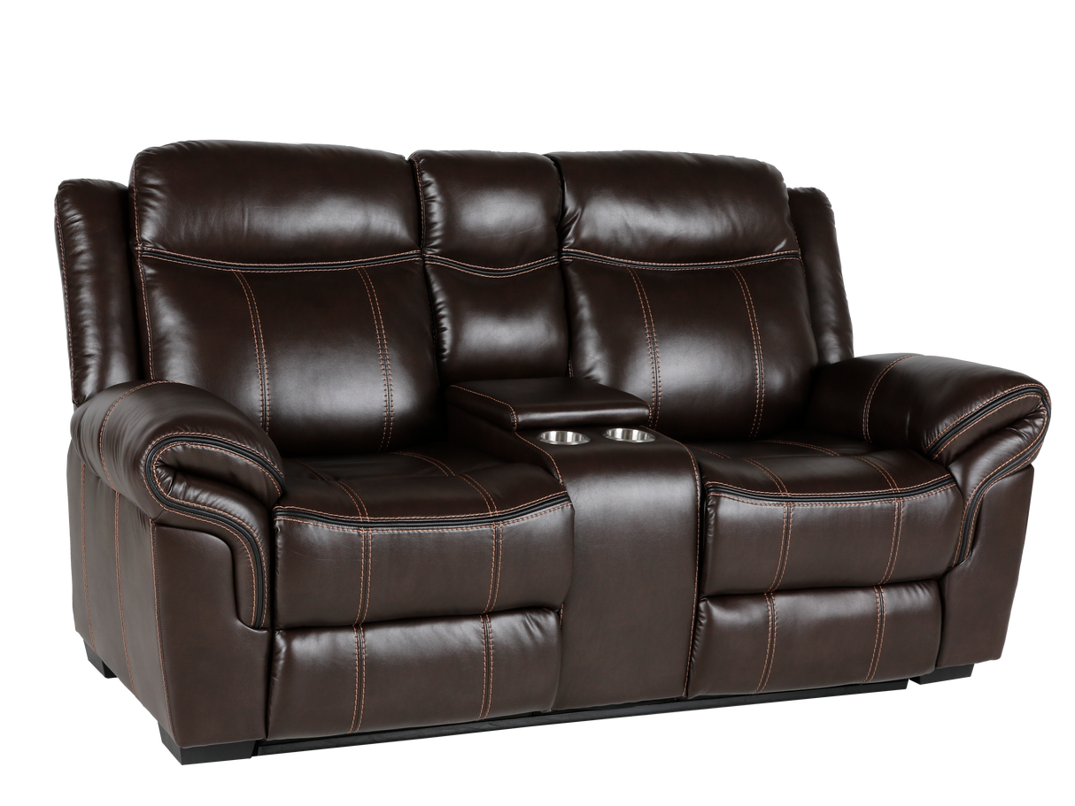 3 Piece Living Room Set: Power Reclining Sofa, Power Reclining Chair, Stationary Loveseat by Sara Collections | Bel Furniture