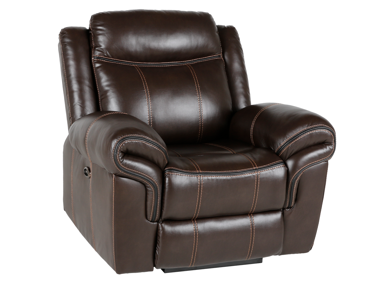 3 Piece Living Room Set: Power Reclining Sofa, Power Reclining Chair, Stationary Loveseat by Sara Collections | Bel Furniture