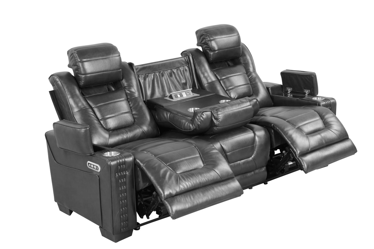 3 Piece Power Reclining Living Room Set by Sara Collections | Bel Furniture