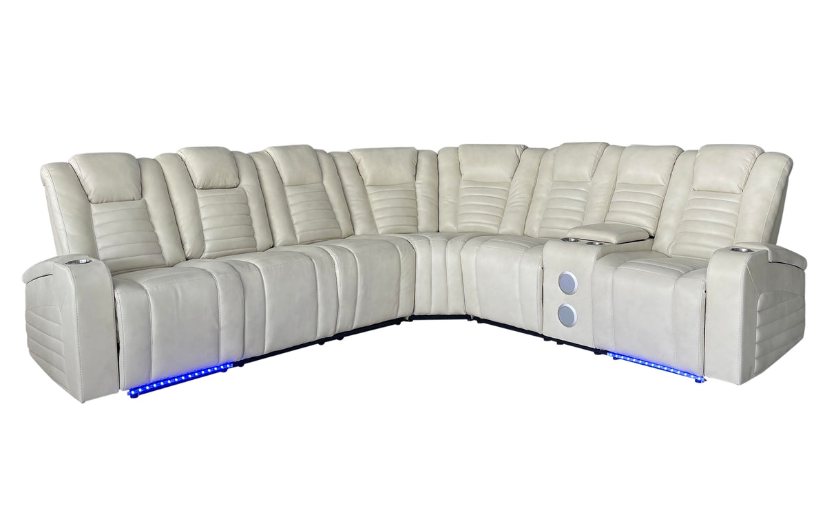 3 Piece Power Reclining Sectional by Sara Collections | Bel Furniture